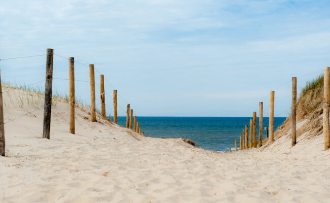 Weg durch die Dünen zum Nordseestrand